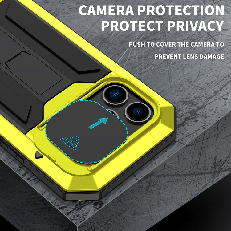 For iPhone 14 Pro Max R-JUST Shockproof Life Waterproof Dust-proof Case (Yellow) - iPhone 14 Pro Max Cases by R-JUST | Online Shopping UK | buy2fix