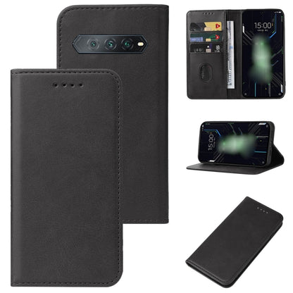 For Xiaomi Black Shark 4s Pro Magnetic Closure Leather Phone Case(Black) - Xiaomi Cases by buy2fix | Online Shopping UK | buy2fix