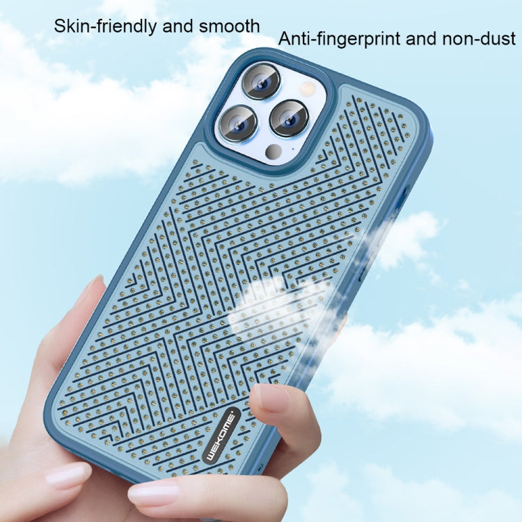 For iPhone 14 Plus WEKOME Graphene Heat Dissipation Phone Case (Blue) - iPhone 14 Plus Cases by WK | Online Shopping UK | buy2fix