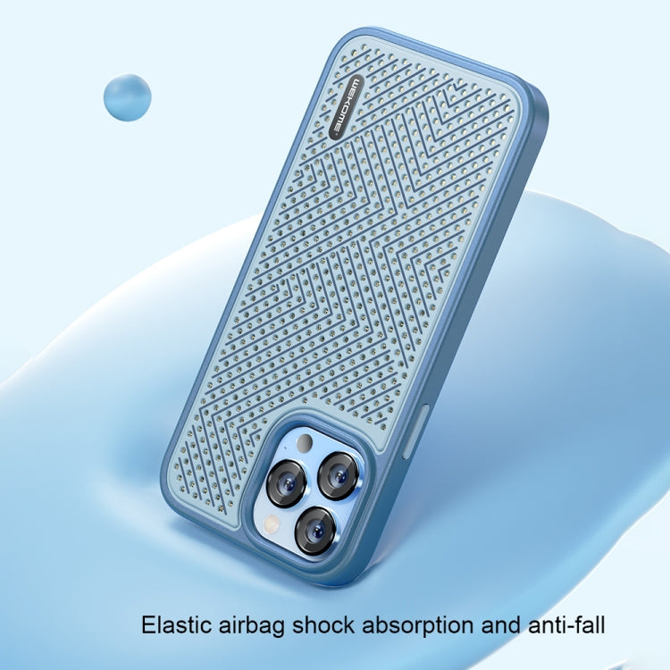 For iPhone 14 Pro Max WEKOME Graphene Heat Dissipation Phone Case (Blue) - iPhone 14 Pro Max Cases by WK | Online Shopping UK | buy2fix