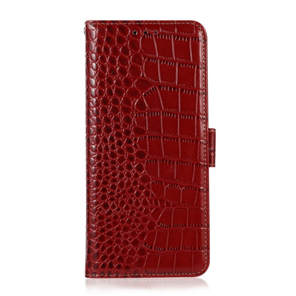 For Nokia G400 Crocodile Top Layer Cowhide Leather Phone Case(Red) - Nokia Cases by buy2fix | Online Shopping UK | buy2fix