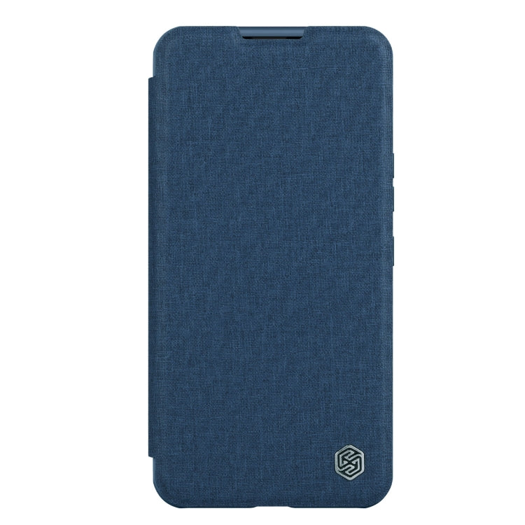 For iPhone 14 NILLKIN QIN Series Pro Leather Phone Case(Blue) - iPhone 14 Cases by NILLKIN | Online Shopping UK | buy2fix