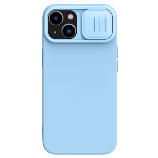 For iPhone 14 Plus NILLKIN CamShield MagSafe Liquid Silicone Phone Case (Sky Blue) - iPhone 14 Plus Cases by NILLKIN | Online Shopping UK | buy2fix