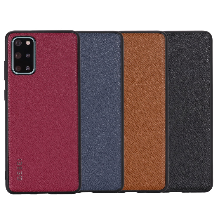 For Galaxy S20 GEBEI Full-coverage Shockproof Leather Protective Case(Brown) - Galaxy Phone Cases by GEBEI | Online Shopping UK | buy2fix