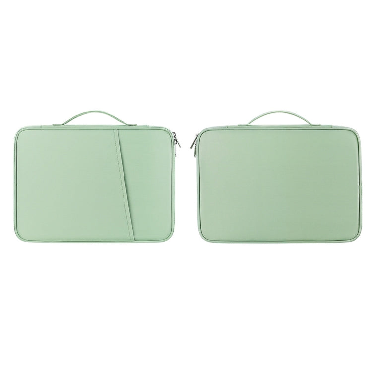 For 9.7-11 inch Laptop Portable Nylon Twill Texture Bag(Green) - 10 - 11 inch by buy2fix | Online Shopping UK | buy2fix