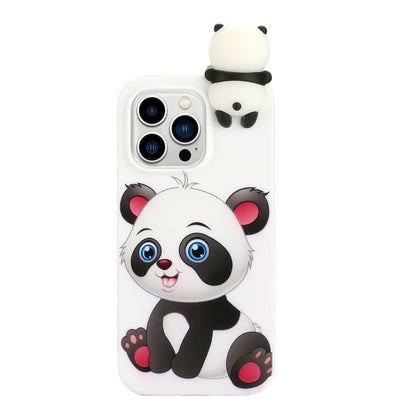 For iPhone 14 Pro Max Shockproof Cartoon TPU Phone Case(Panda) - Apple Accessories by buy2fix | Online Shopping UK | buy2fix