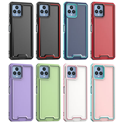 For T-Mobile Revvl 6 5G Armour Two-color TPU + PC Phone Case(Pink+Blue) - More Brand by buy2fix | Online Shopping UK | buy2fix