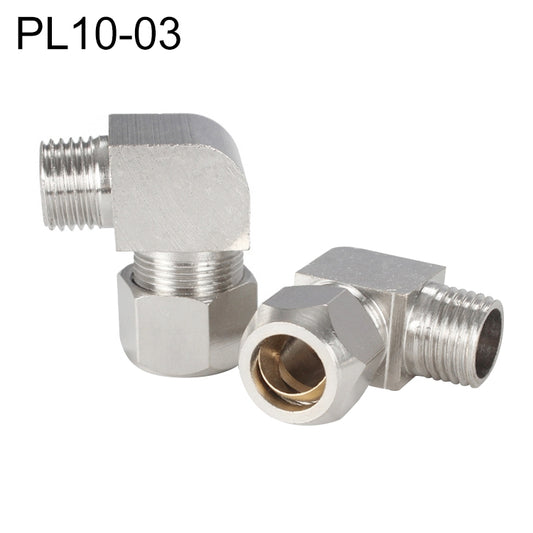 PL10-03 LAIZE Nickel Plated Copper Reducer Elbow Pneumatic Quick Fitting Connector -  by LAIZE | Online Shopping UK | buy2fix