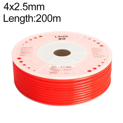 LAIZE Pneumatic Compressor Air Flexible PU Tube, Specification:4x2.5mm, 200m(Red) -  by LAIZE | Online Shopping UK | buy2fix