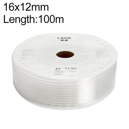 LAIZE Pneumatic Compressor Air Flexible PU Tube, Specification:16x12mm, 100m(Transparent) -  by LAIZE | Online Shopping UK | buy2fix