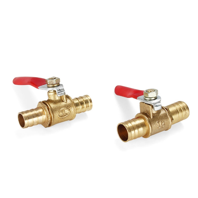 LAIZE Pneumatic Hose Barb Brass Shutoff Ball Valve, Specification:6mm -  by LAIZE | Online Shopping UK | buy2fix