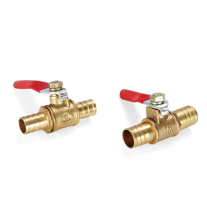 LAIZE Pneumatic Hose Barb Brass Shutoff Ball Valve, Specification:10mm -  by LAIZE | Online Shopping UK | buy2fix