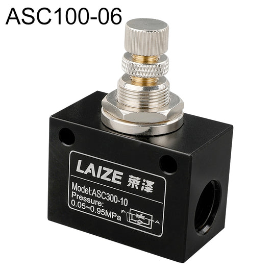 LAIZE Pneumatic Speed Regulating One-way Throttle Valve, Specification:ASC100-06 DN06mm -  by LAIZE | Online Shopping UK | buy2fix