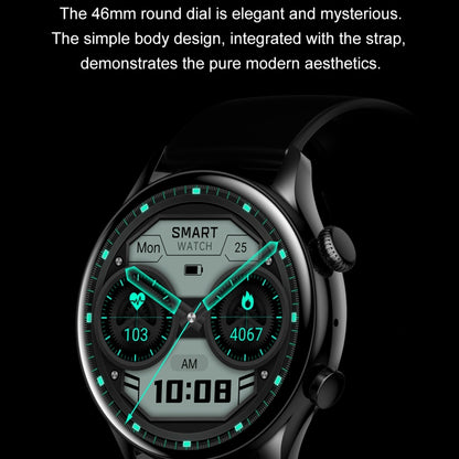 Ochstin 5HK8 Pro 1.36 inch Round Screen Blood Oxygen Blood Pressure Monitoring Bluetooth Smart Watch, Strap:Leather(Black) - Smart Wear by OCHSTIN | Online Shopping UK | buy2fix