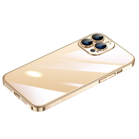 For iPhone 14 Pro Max SULADA Hard PC Shockproof Phone Case(Gold) - iPhone 14 Pro Max Cases by SULADA | Online Shopping UK | buy2fix