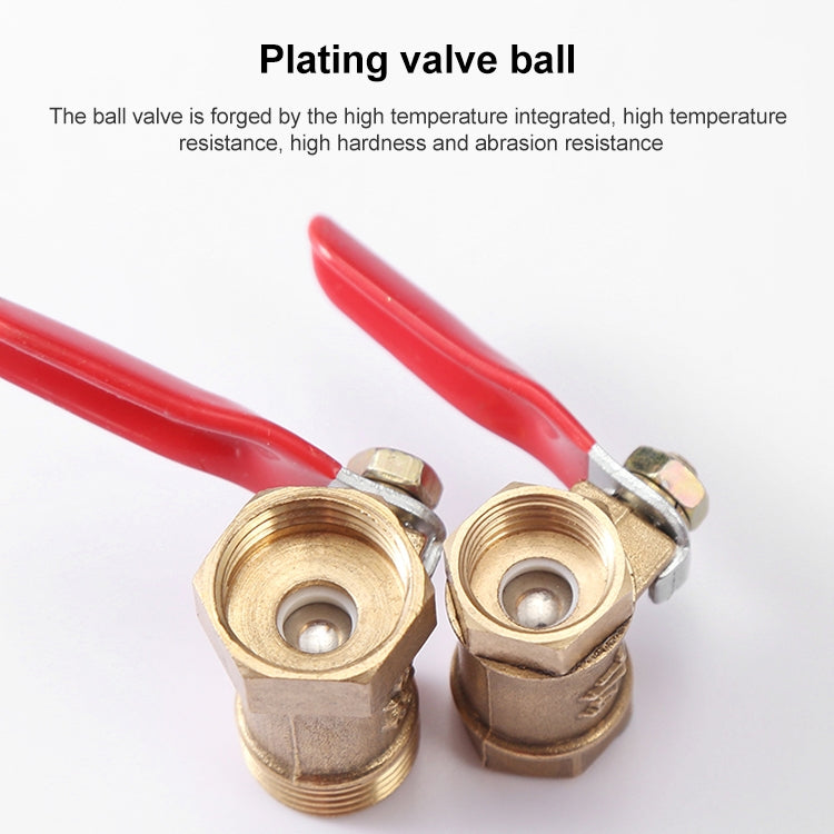 LAIZE Pneumatic Hose Connector Copper Ball Valve, Specification:Inside 3-Barb 8mm -  by LAIZE | Online Shopping UK | buy2fix