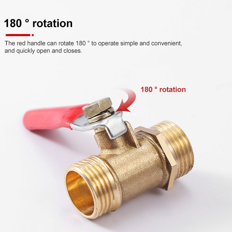 LAIZE Pneumatic Hose Connector Copper Ball Valve, Specification:Inside and Outside 1 1/8 inch -  by LAIZE | Online Shopping UK | buy2fix