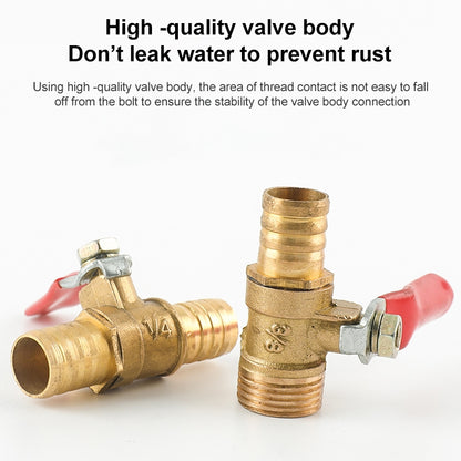 LAIZE Pneumatic Hose Connector Copper Ball Valve, Specification:Double Outside 2 1/4 inch -  by LAIZE | Online Shopping UK | buy2fix