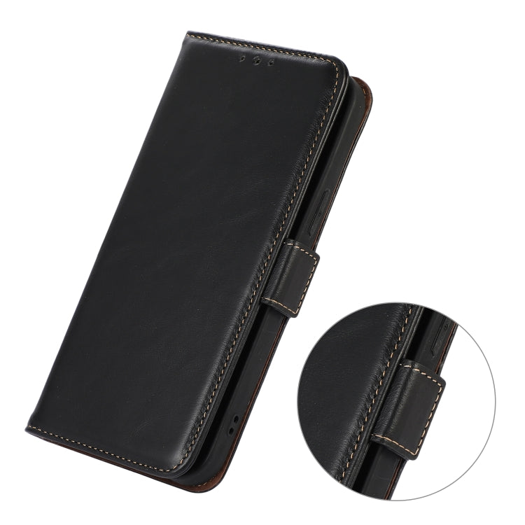 For Sony Xperia 5 IV Crazy Horse Top Layer Cowhide Leather Phone Case(Black) - Sony Cases by buy2fix | Online Shopping UK | buy2fix