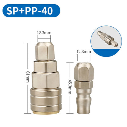 LAIZE SP+PP-40 10pcs C-type Self-lock Pneumatic Quick Fitting Connector -  by LAIZE | Online Shopping UK | buy2fix