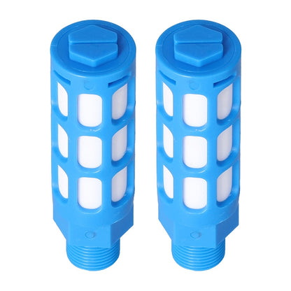 LAIZE Plastic Pneumatic Muffler, Caliber:4 Point(Blue) -  by LAIZE | Online Shopping UK | buy2fix