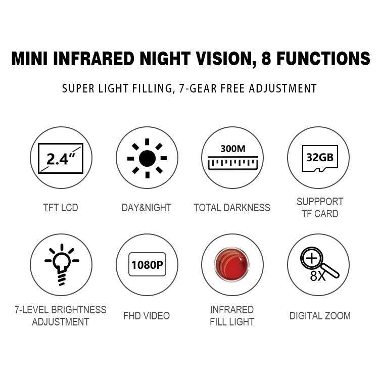 NV1182 Mini Outdoor Hunting Digital Night Vision Binoculars - Binoculars by buy2fix | Online Shopping UK | buy2fix