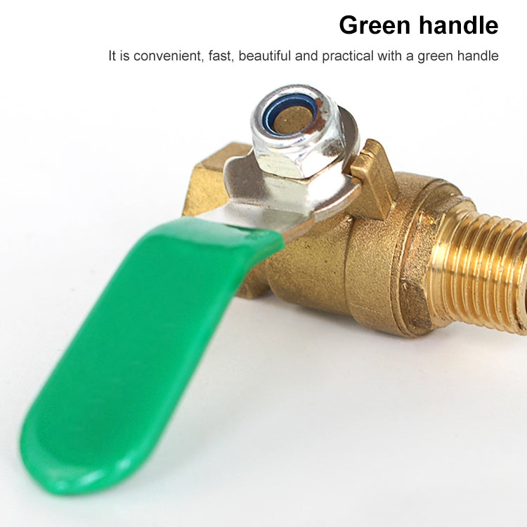 LAIZE Pneumatic Hose Connector Thickened Brass Ball Valve, Size:Outside 2 Point-Barb 8mm -  by LAIZE | Online Shopping UK | buy2fix