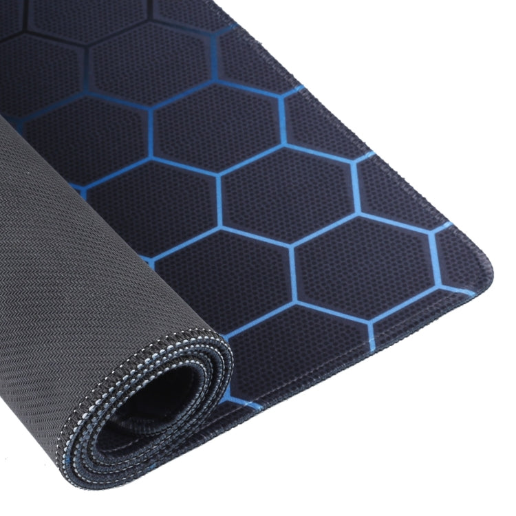 Anti-Slip Rubber Cloth Surface Game Mouse Mat Keyboard Pad, Size:80 x 30 x 0.2cm(Blue Honeycomb) - Mouse Pads by buy2fix | Online Shopping UK | buy2fix