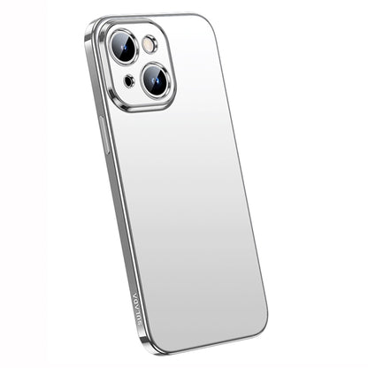 For iPhone 14 SULADA Electroplating Frosted All-inclusive TPU Phone Case(Silver) - iPhone 14 Cases by SULADA | Online Shopping UK | buy2fix