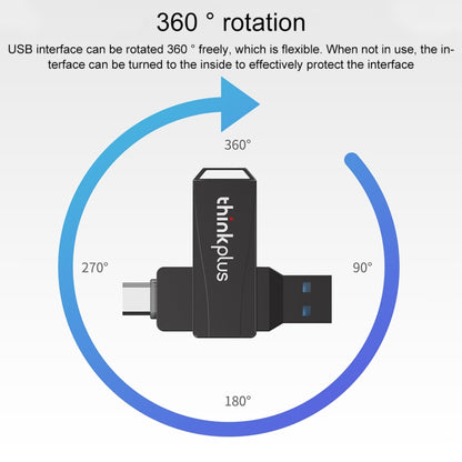 Lenovo Thinkplus MU252 USB 3.1 + USB-C / Type-C Flash Drive, Memory:64GB -  by Lenovo | Online Shopping UK | buy2fix