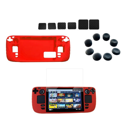 For Steam Deck Shockproof Silicone Game Console Protective Case(Red) - Accessories by buy2fix | Online Shopping UK | buy2fix