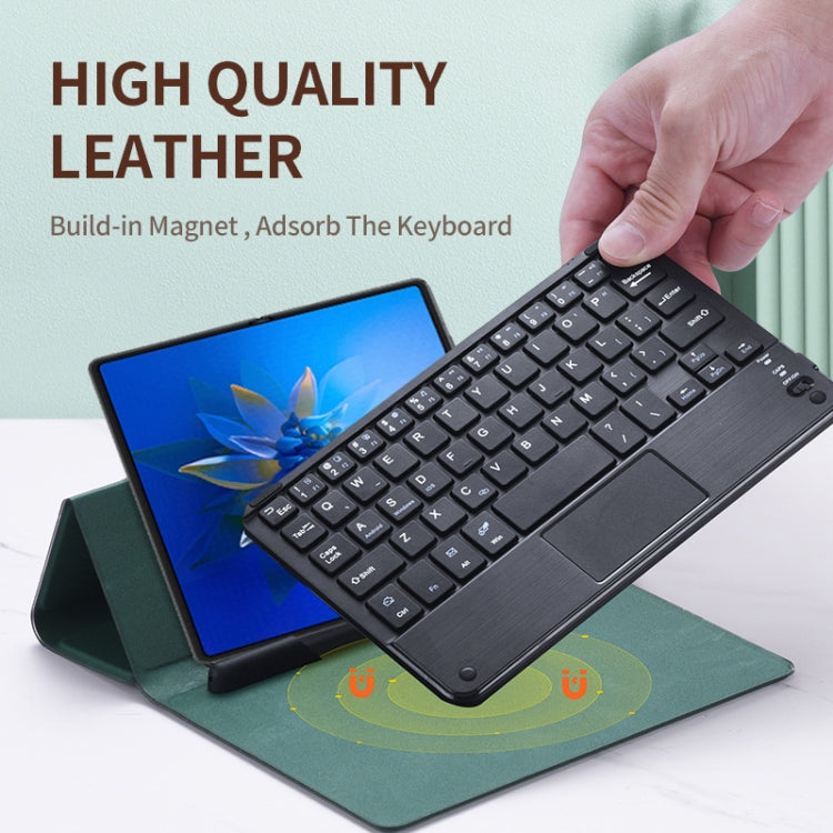 For Huawei Mate X2 GKK Magnetic Folding Bluetooth Keyboard Leather Case with Touchpad / Pen(Black) - Huawei Keyboard by GKK | Online Shopping UK | buy2fix