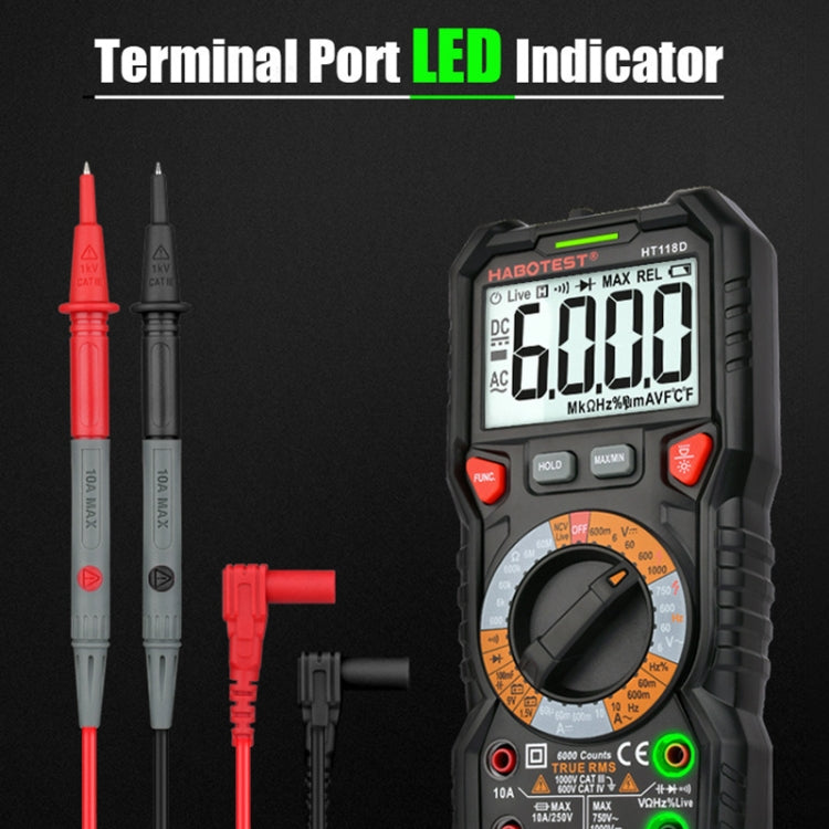 HABOTEST HT118C Handheld High-precision Manual Digital Multimeter - Consumer Electronics by buy2fix | Online Shopping UK | buy2fix