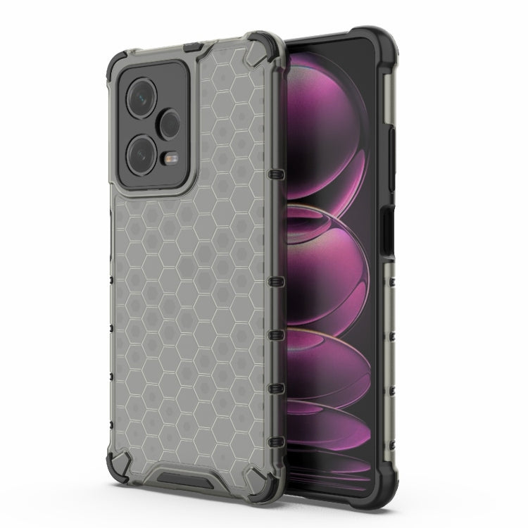 For Xiaomi Poco X5 Pro Shockproof Honeycomb PC + TPU Phone Case(Black) - Xiaomi Cases by buy2fix | Online Shopping UK | buy2fix