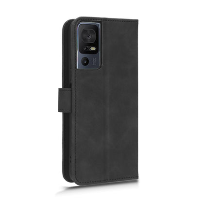 For TCL 40SE Skin Feel Magnetic Flip Leather Phone Case(Black) - More Brand by buy2fix | Online Shopping UK | buy2fix