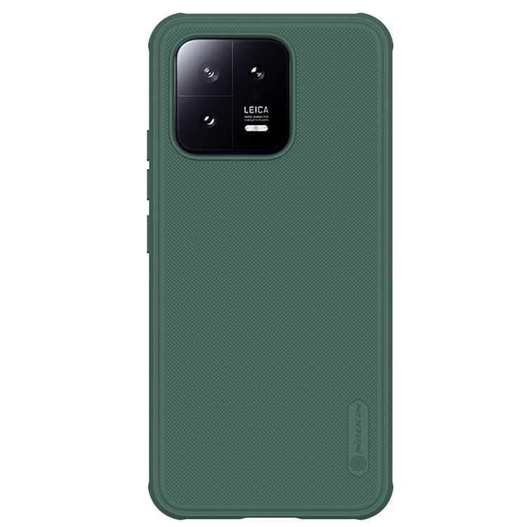 For Xiaomi 13 NILLKIN Frosted Shield Pro PC + TPU Phone Case(Green) - 13 Cases by NILLKIN | Online Shopping UK | buy2fix