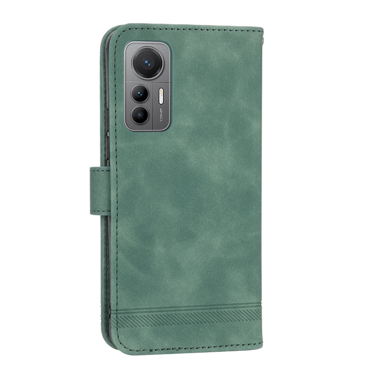 For Xiaomi 12 / 12X Dierfeng Dream Line TPU + PU Leather Phone Case(Green) - 12 Cases by buy2fix | Online Shopping UK | buy2fix