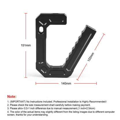 For Jeep Wrangler JK 2007-2018 Car Modification Aluminum Interior Handle(Red) - In Car by buy2fix | Online Shopping UK | buy2fix