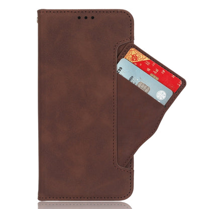 For TCL 405 / 406 T506D Skin Feel Calf Texture Card Slots Leather Phone Case(Brown) - More Brand by buy2fix | Online Shopping UK | buy2fix