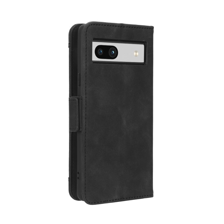 For Google Pixel 7a Skin Feel Calf Texture Card Slots Leather Phone Case(Black) - Google Cases by buy2fix | Online Shopping UK | buy2fix