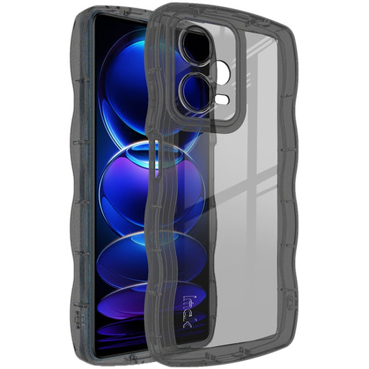 IMAK UX-8 Series TPU Phone Case For Xiaomi Redmi Note 12 Pro+ 5G China/Indian (Transparent Black) - Note 12 Pro+ Cases by imak | Online Shopping UK | buy2fix