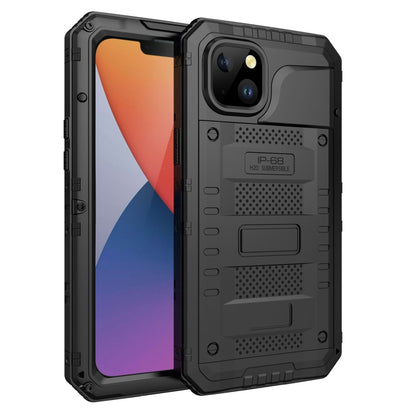 For iPhone 14 RedPepper Wolf 360 Full Body Rugged Life Waterproof Phone Case(Black) - iPhone 14 Cases by RedPepper | Online Shopping UK | buy2fix