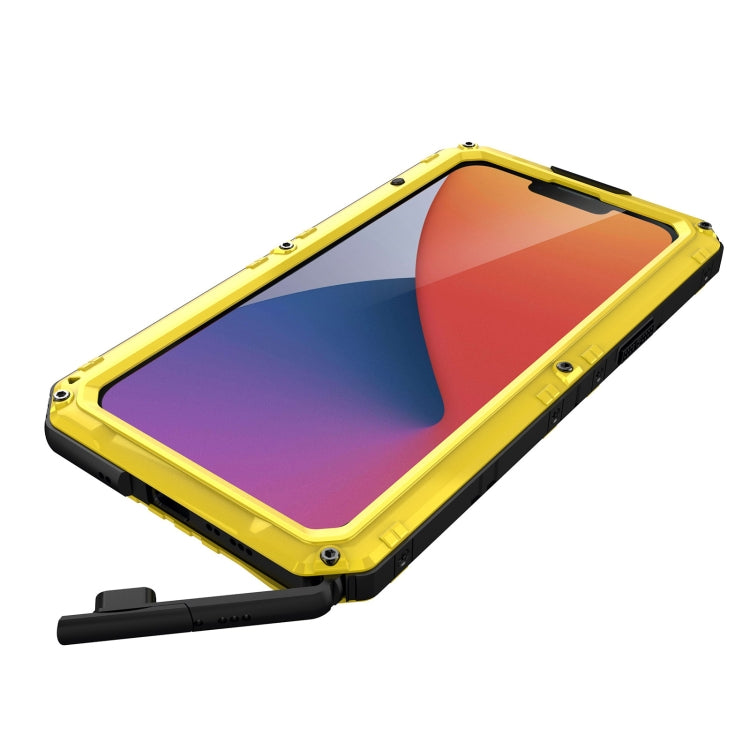 For iPhone 14 RedPepper Wolf 360 Full Body Rugged Waterproof Phone Case(Yellow) - iPhone 14 Cases by RedPepper | Online Shopping UK | buy2fix