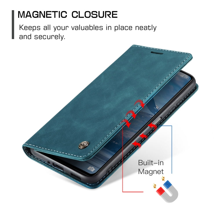 For Xiaomi Redmi Note 12 5G / Poco X5 CaseMe 013 Multifunctional Horizontal Flip Leather Phone Case(Blue) - Note 12 Cases by CaseMe | Online Shopping UK | buy2fix