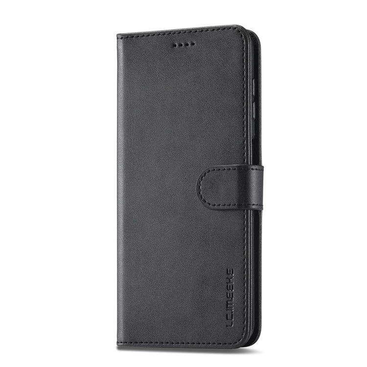 For Samsung Galaxy A24 4G / 5G LC.IMEEKE Calf Texture Leather Phone Case(Black) - Galaxy Phone Cases by LC.IMEEKE | Online Shopping UK | buy2fix