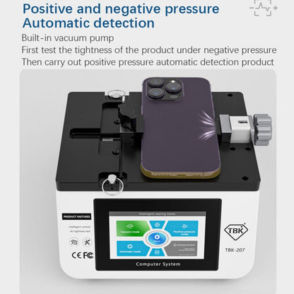 TBK-207 Portable Intelligent Air Tightness Detector Built-in Vacuum Pump(UK Plug) - Repair & Spare Parts by TBK | Online Shopping UK | buy2fix