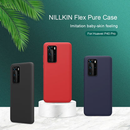 For Huawei P40 Pro NILLKIN Feeling Series Shockproof Liquid Silicone Protective Case(Black) - Huawei Cases by NILLKIN | Online Shopping UK | buy2fix