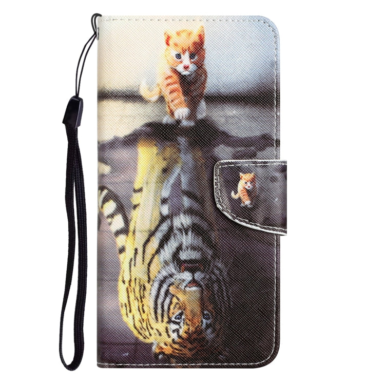 For Xiaomi Redmi 12C Colored Drawing Leather Phone Case(Tiger) - Xiaomi Cases by buy2fix | Online Shopping UK | buy2fix