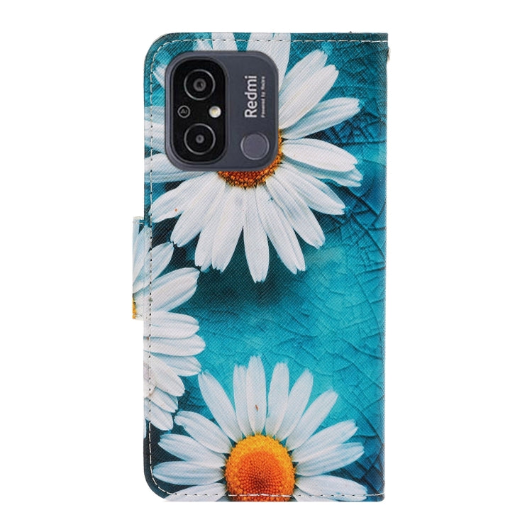 For Xiaomi Redmi 12C Colored Drawing Pattern Flip Leather Phone Case(Daisy) - Xiaomi Cases by buy2fix | Online Shopping UK | buy2fix