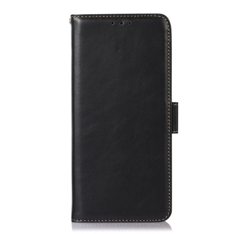 For Nokia C22 4G Crazy Horse Top Layer Cowhide Leather Phone Case(Black) - Nokia Cases by buy2fix | Online Shopping UK | buy2fix